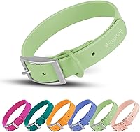 Vista 64 de Wisedog Waterproof Dog Collar: Multiple Adjust 7" to 23.6", Soft Rubber Coated Webbing, Easy to Clean, for Small Medium Large Dogs