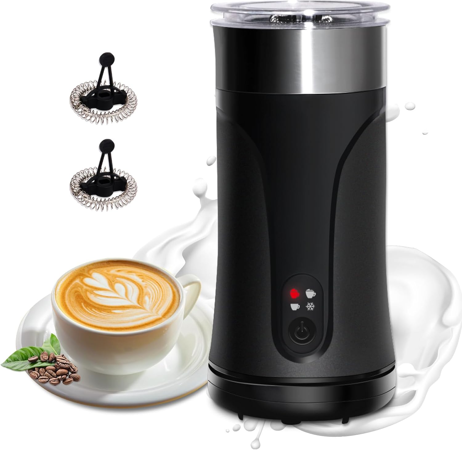 Milk Frothers, JOKARWAY Electric Milk Frother, Hot & Cold 8.1oz/240ml