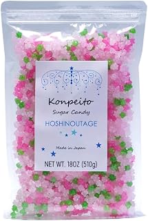 HOSHINOUTAGE Konpeito Japanese Star Sugar Candy 18oz [510g] (Sakura)