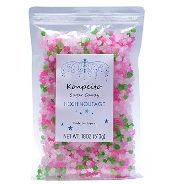HOSHINOUTAGE Konpeito Japanese Star Sugar Candy 18oz [510g] Sakura