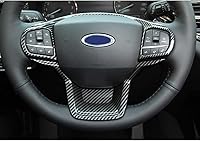 Vista 1 de RUIHE 2 fundas de volante de fibra de carbono para Ford Explorer 2020 2021 2022 2023 2024 2025