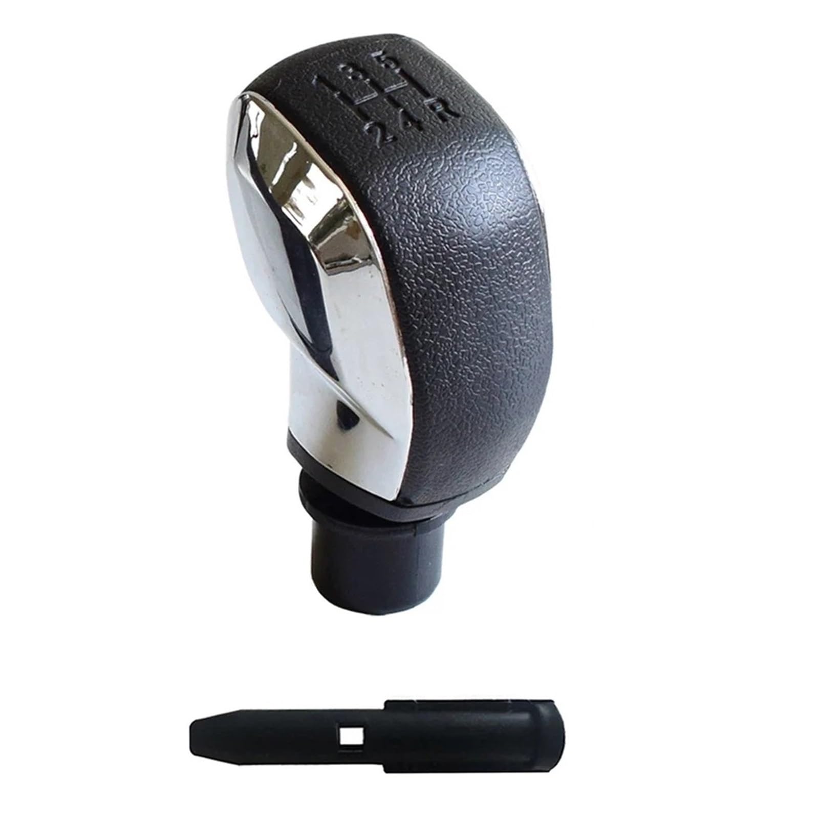 Jxewmtmc Chrome For Peugeot 206 306 406 107 207 307 407 301 308 2008 3008 5 Speed Gear Shift Knob Lever Shifter Stick Head Gear Stick Shift Cover(Chrome)