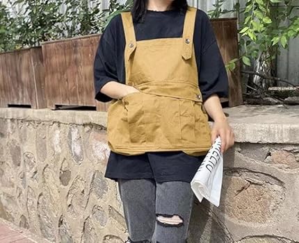 Amazon.co.jp: [Msymay] エプロン 作業エプロン 前掛け ワークエプロン