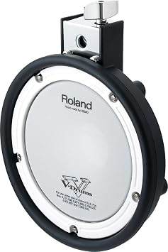 لوحة طبول إلكترونية Roland PDX-6 على شكل حرف V، مقاس 6 بوصات، باللون الأسود