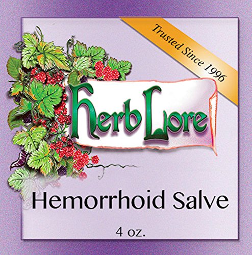 Herb Lore Hemorrhoid Salve Ointment 4 Oz - All Natural Hemorrhoid Treatment - Soothes External Burning, Painful & Bleeding Hemorrhoids - Herbal Hemorrhoidal Cream #TOP1