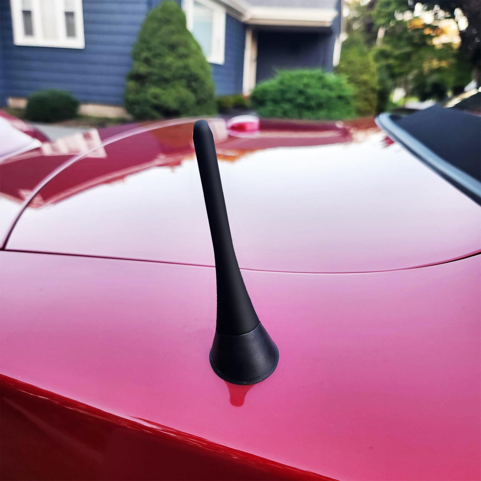 Fits Ford Mustang 2015-2026 Short Radio Antenna Replacement | 5-Inch, Carwash Proof, Easy Install, Aluminum Material