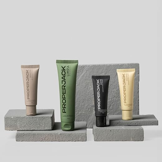 NOVO: Kit Cuidado Facial - Proper Jack - Kit Skincare Masculino - Prevenção de Acne e Saúde p/ Pele