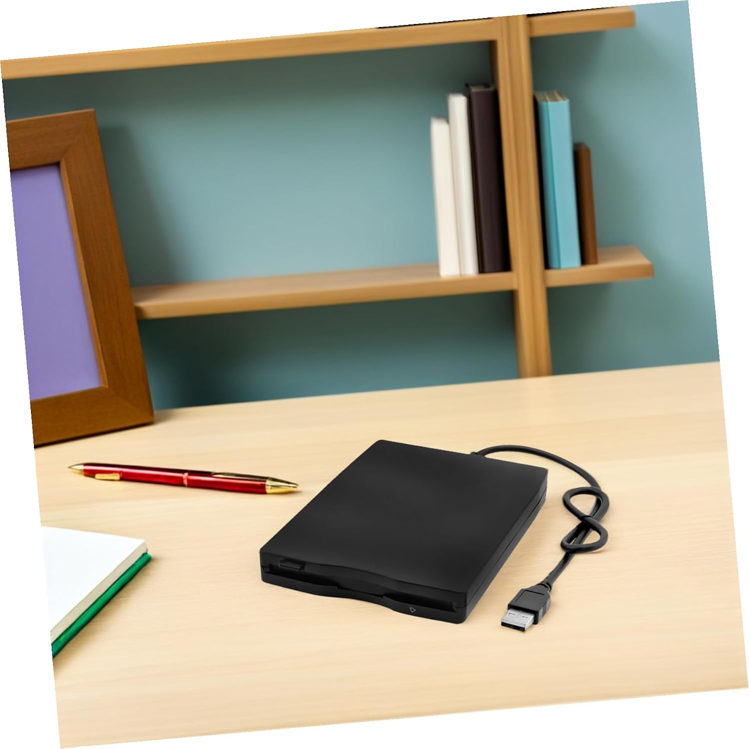 Toyvian Laptop USB External Diskette Drive Floppy Disk to Use No External Power Required