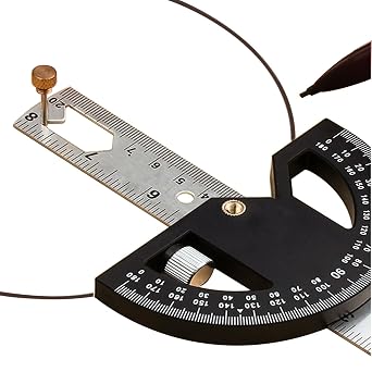 Angle Ruler, high-Precision Universal Protractor, Industrial Marking Ruler, Movable Angle, Woodworking Special Angle Measuring Tool 12 inches