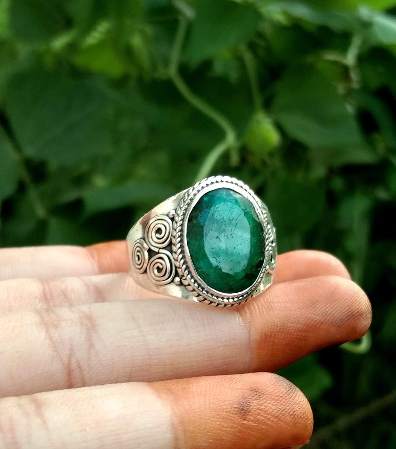 Baltic Amber Ring, Oval Stone Ring, Amber Ring, Boho Ring, Dainty Ring, Designer Ring, Wide Band Ring, Statement Ring, Wedding Ring, Gift For Her, Boho Hippie Ring