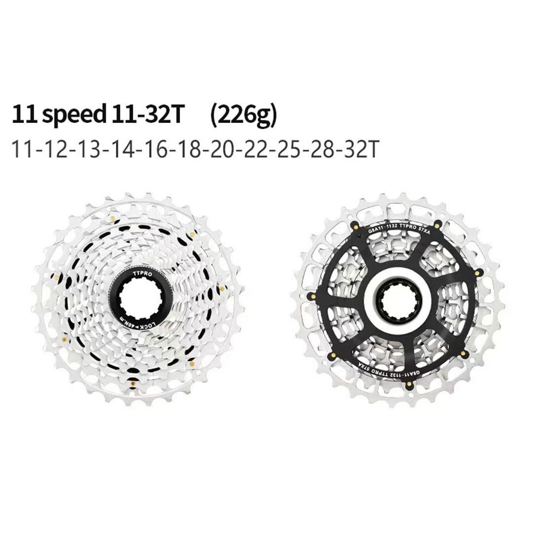 Cassetta Per Bici Ultraleggera 11 Velocità 11-28T/32T/34T/42T Pignoni HG
