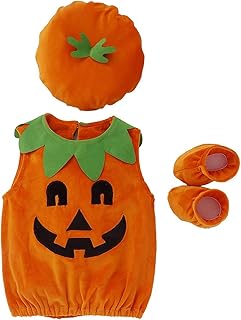 Little Fancy Baby Boy Girl Halloween Outfit Pumpkin Costume (Green,0-6 Months)