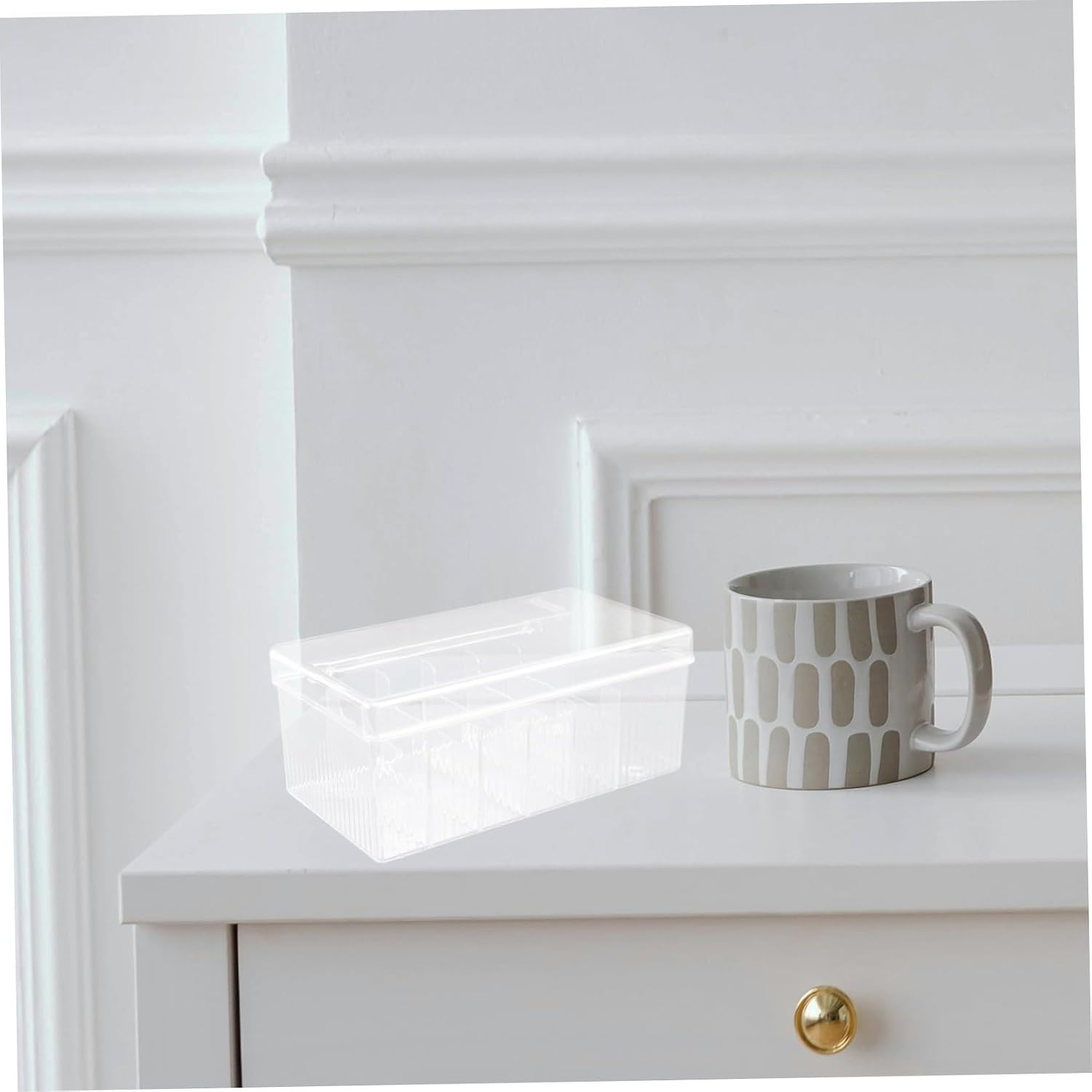 VILLCASE PET Multi-grid Wire Organizer Box with Lid for Home Office image 5