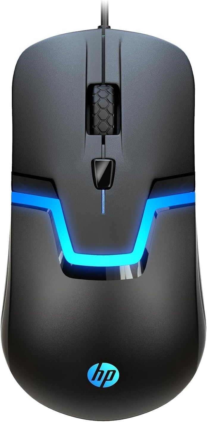 HP Wired RGB Gaming Mouse High Performance Mouse with Optical Sensor, 3 Buttons, 7 Color LED for Computer Notebook Laptop Office PC Home