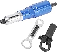 Vista 9 de FDIT Accesorio de pistola de remache, accesorio de taladro de remache para taladro, remachadora eléctrica, herramienta de remachado, adaptador