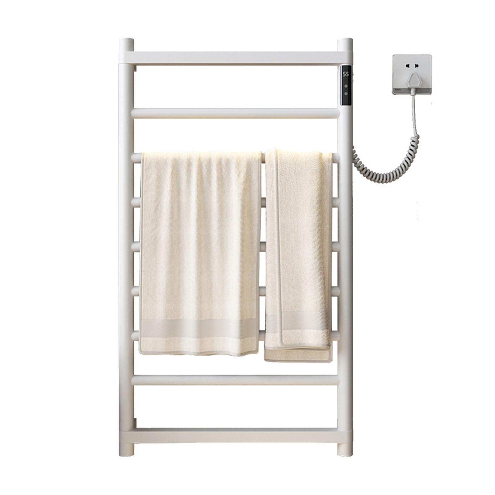 Porte-serviettes électrique mural haut de gamme en acier inoxydable
