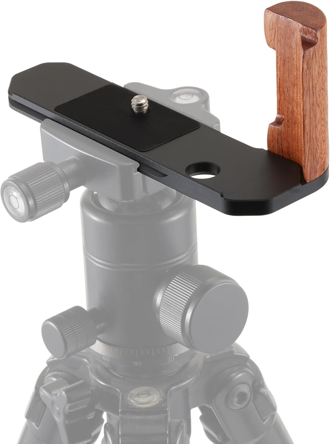 Foto4easy Wooden L-Shape Handle Grip for Nikon FM2 Camera with Quick Release Baseplate for Arca Swiss on Tripods Gimbal