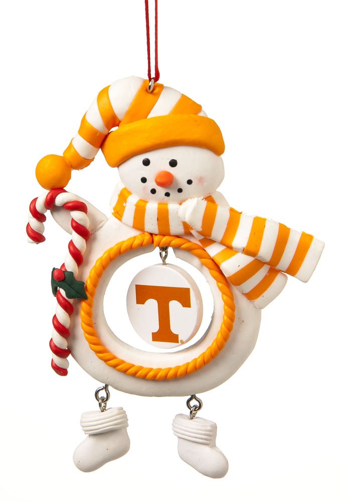Tennessee Claydough Snowman Ornament (Set of 2)