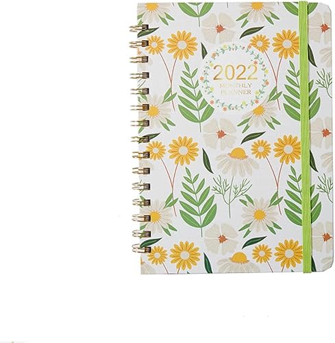 Agenda 2022 Time 365 Días A5 Agenda semanal mensual Agenda Agenda Agenda Organizador Notebook Suministros Académicos (Verde)