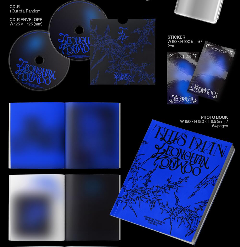 Genie Music JEONGHAN X WONWOO - 1st Single Album This Man Deluxe version CD - Image 3