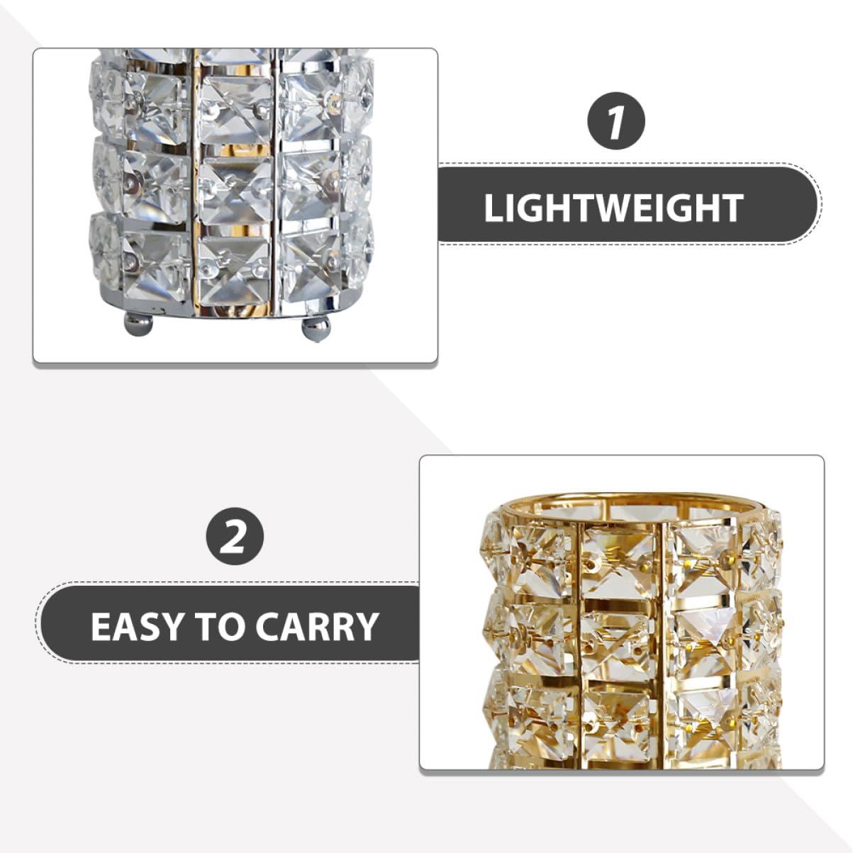 2 Piezas Organizador de para Lápices y Brochas de Transparente con Diseño Elegante para Escritorio y Oficina Soporte Versátil para Bolígrafos y Maquillaje