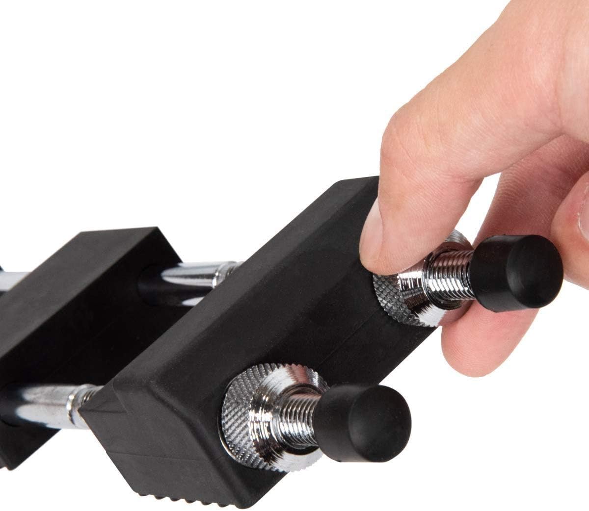 Kota Japan 3 X 8 inch 2-Sided Ultra Sharp, Continuous Sharpening Steel Whetstone & Bench Stone Knife, Tool, Chisel, Blade Sharpener | No-Slip Adjustable Holder Base