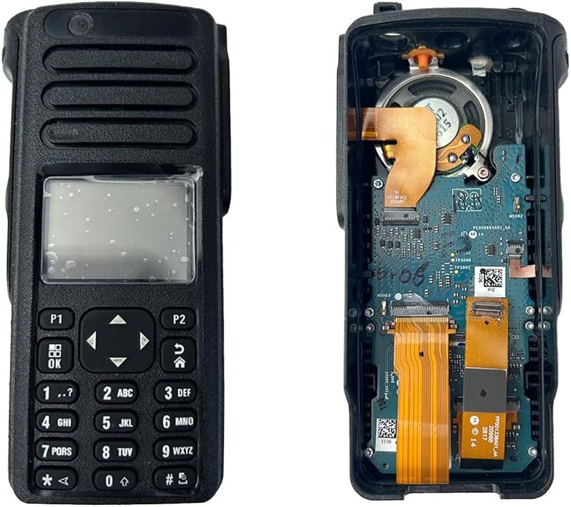 Full Housing Case Kit for Motorola XPR7550e / DGP8550e – Front & Back Replacement with LCD, Speaker, Keypad & Knobs