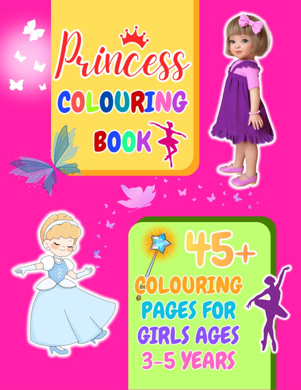 Princess colouring book for ages 3-5