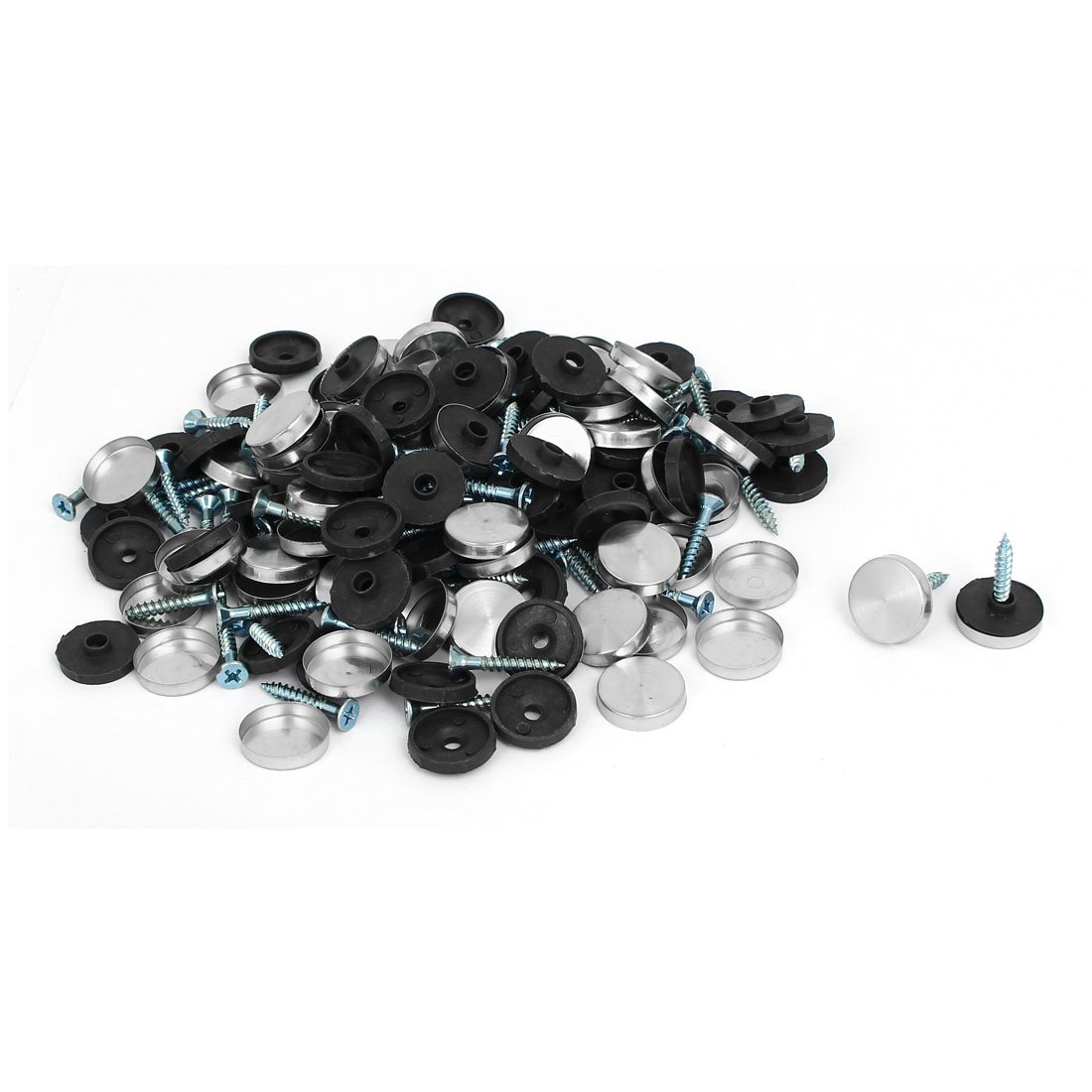 Aexit 18mm Dia Quality Parts 304 Stainless Steel Cap Nails Mirror Screws Decorative Fittings 80PCS Model:72as624qo111