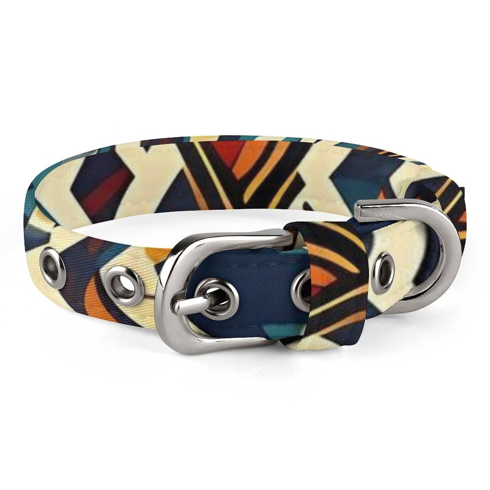 Collier pour chien motif africain : un style unique et réglable pour petit chien