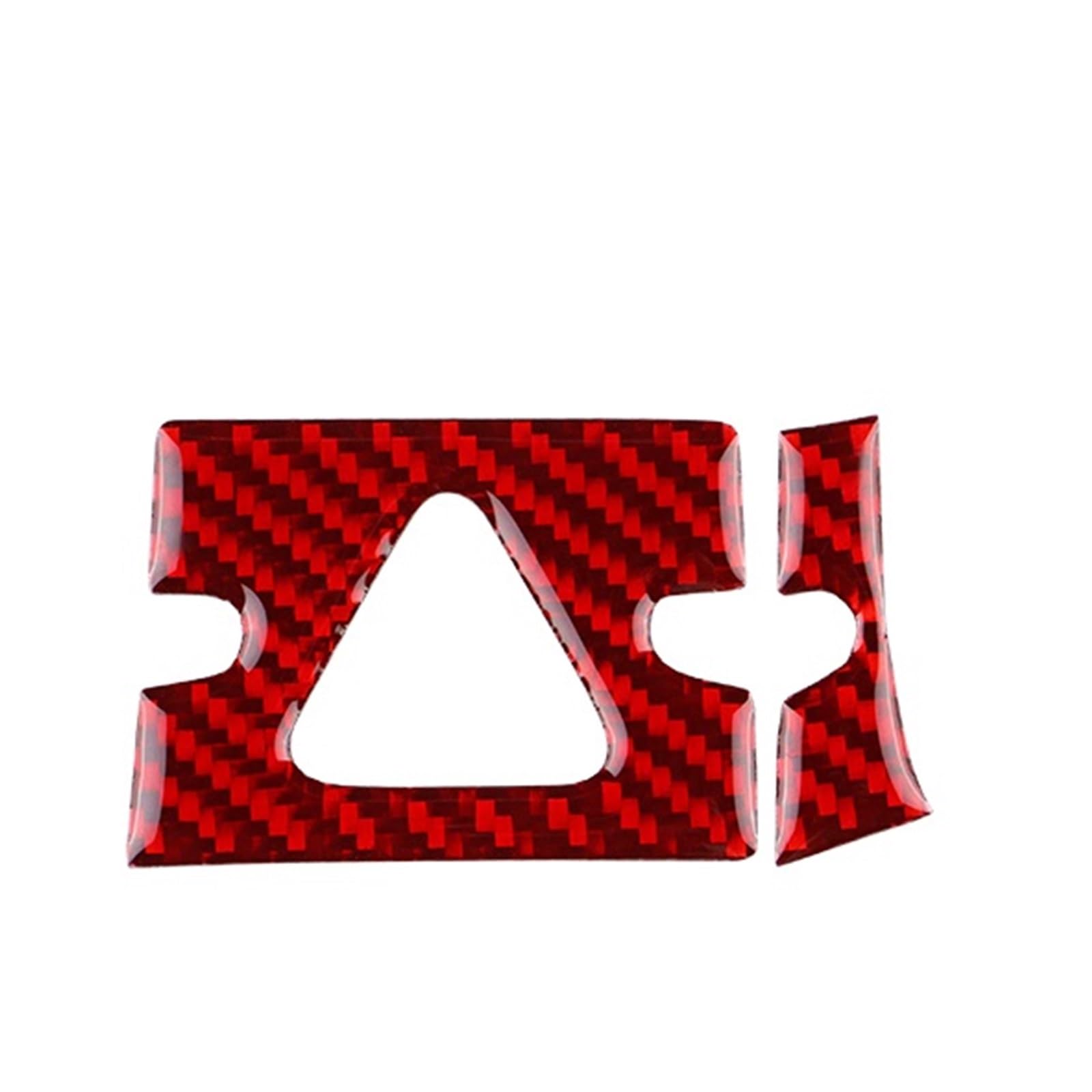 Car Trim Interior for Kia for Sportage NQ5 2022-2025 LHD RHD Car Warning Light Frame Trim Accessories Soft Carbon Fiber Sticker Interior Mouldings(LHD Red Carbon)