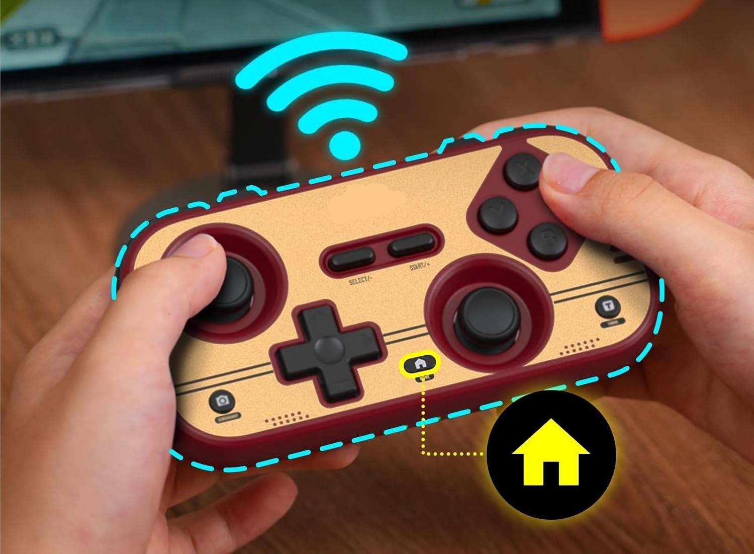 Compatible For Gaming Consoles, PC & Mobile Portable Game Controller With Hall Effect Joysticks