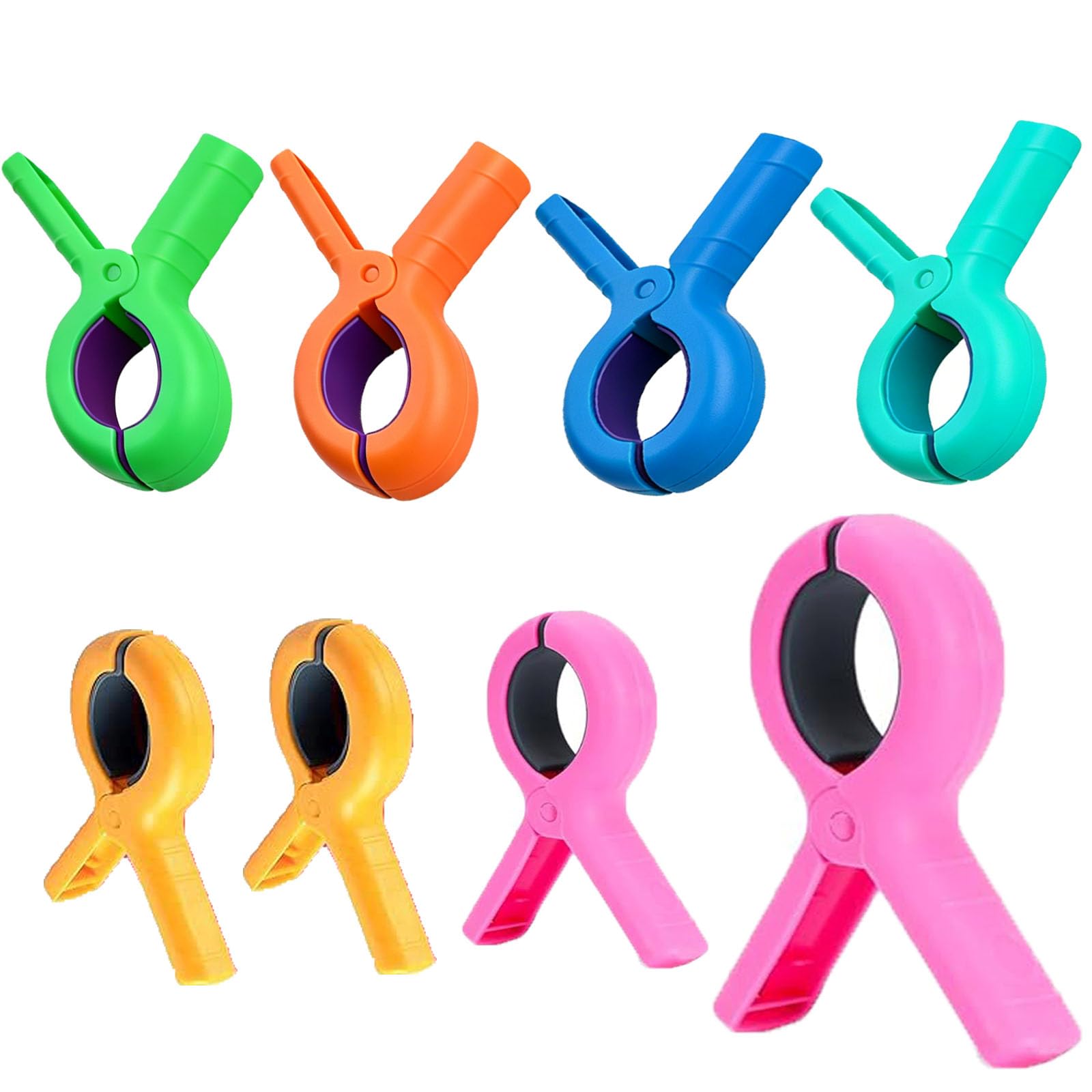 8 PCS Towel Clips for Sun Loungers, Windproof and Anti Slip Sun Beach Towel Clips, Can Be Used for Swimming Pool Chairs, Beach Lounge Chairs, and Sun Beds(9.5X7X4.5cm)