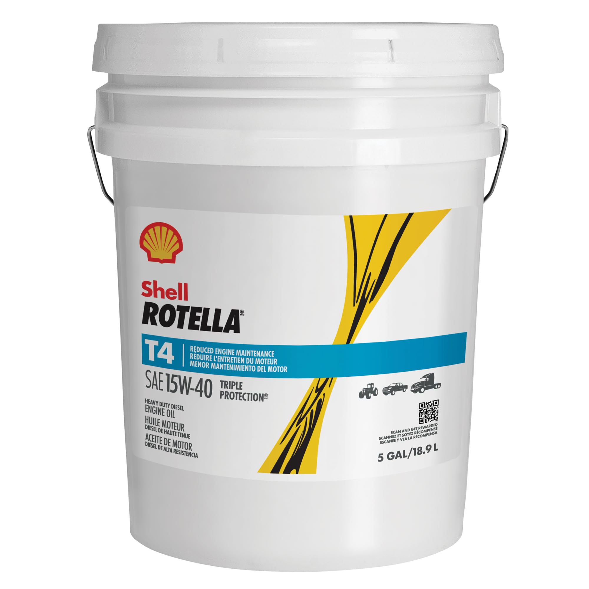 Amazon.co.jp: Shell Rotella T4 トリプルプロテクション 15W-40