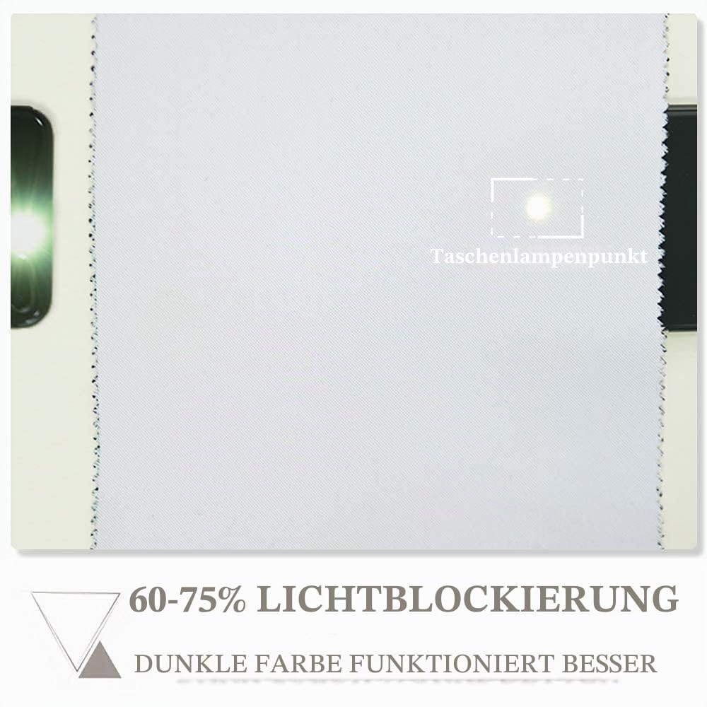 PONY DANCE Outdoor Vorhang Wetterfest 2er Set H 213 x B 132 cm Outdoor Gardinen Wasserdicht Sonnenschutz & Sichtschutz Terrasse Vorhänge Weiß Outdoorvorhänge mit Ösen, Grau-weiß