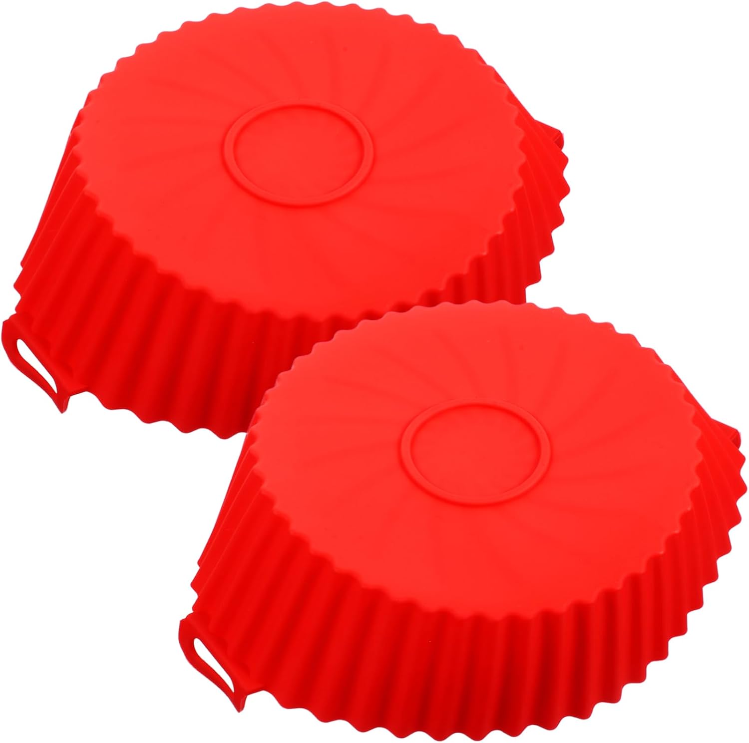 2Pcs Silicone Baking Liner for Air Fryer Non Stick Silicone Fryer Pot for Release and Cleanup 2Pcs Silicone Baking Liner for Air Fryer Non Stick Silicone Fryer Pot for Release and Cleanup