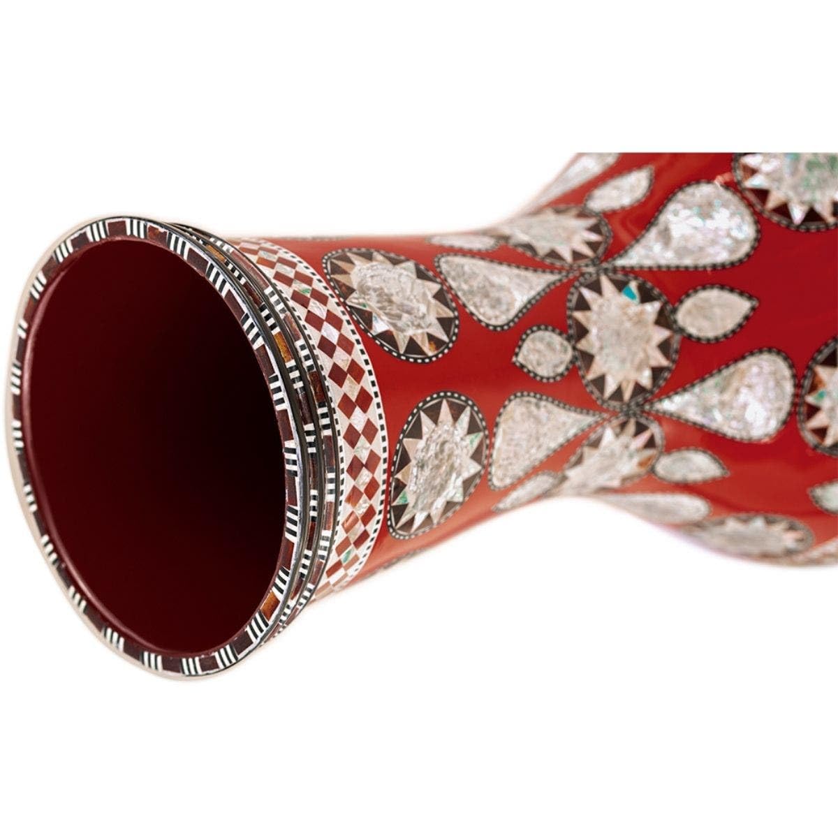Meinl Percussion Artisan Series Doumbek – Tamburo a Mano Grande – Pelle Sintetica – Diametro 8.75 Pollici – Aluminum, Mosaic Imperial (AEED2)