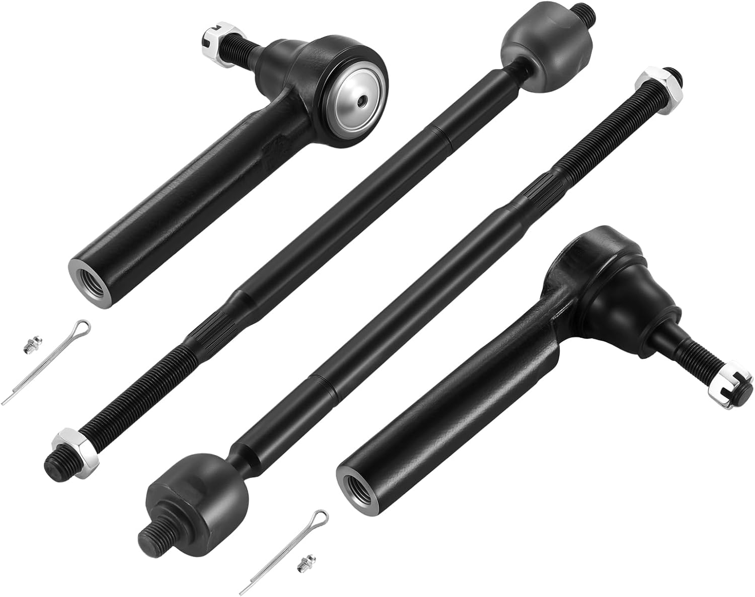 4-PC Tie Rod Ends Kits Compatible with Chrysler Town Country 2008-2010,2xOuter -ES800403，2xInner -ES80646