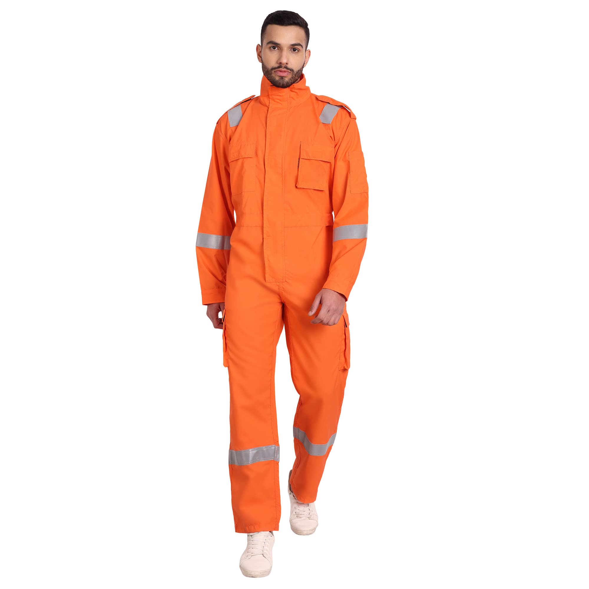 uniformer cotton Inherent Fire Retardant coverall boiler suit for with reflective tape, Size- 2XL Orange (B0BYK5F8WH) Amazon Price History, Amazon Price Tracker