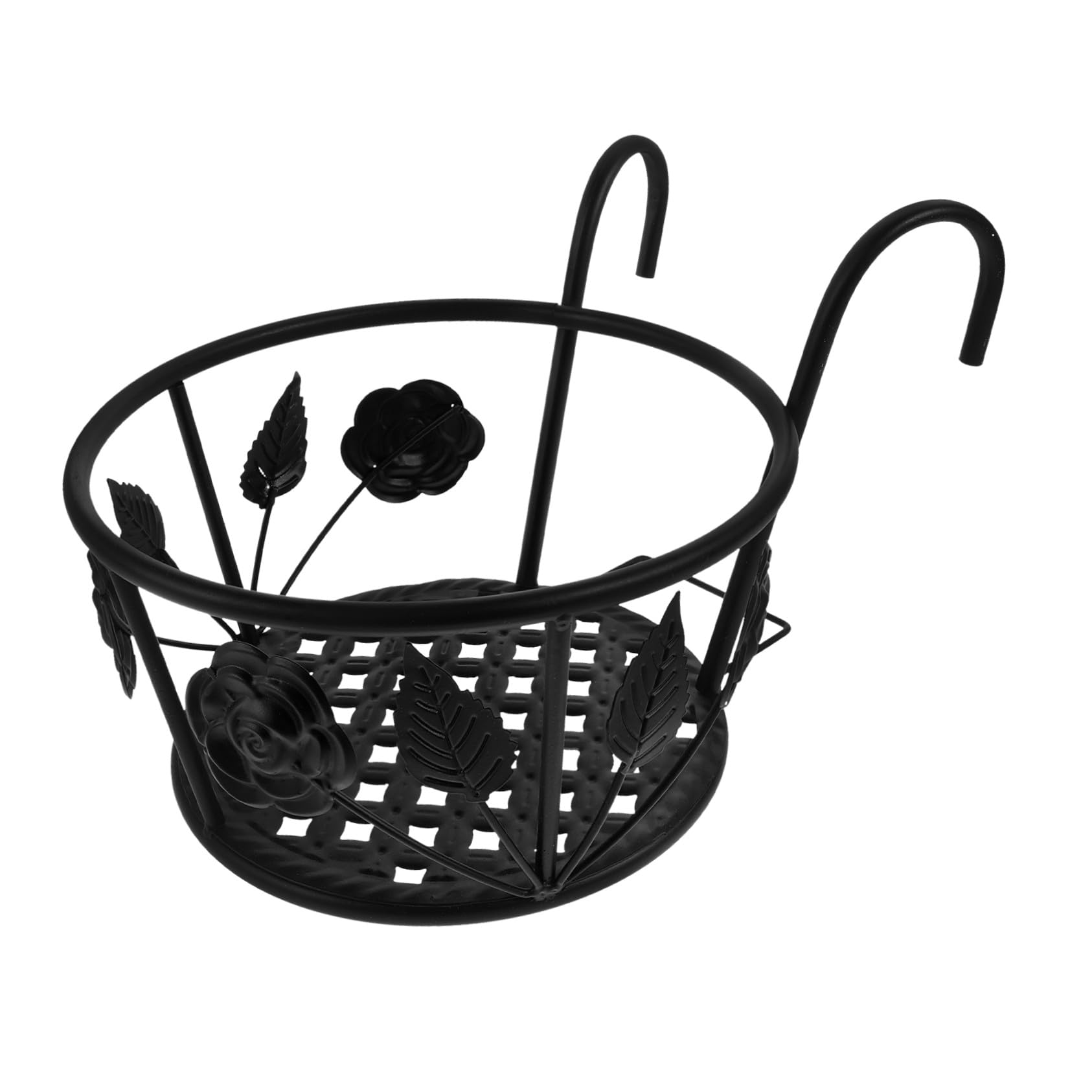 Support pot de fleurs suspendu métal balcon porte-plantes mural stable jardinière