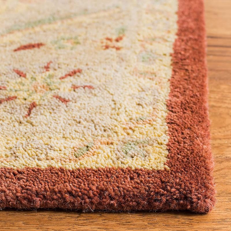 Image of Embossed Handmade GH Wool Thick Geometrical Carpet is a Stylish and Practical Addition to Any Living Room 6X8