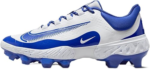 Nike Alpha Huarache Elite 4 Low MCS Men's Baseball Cleats (FD6255-106, White/Hyp
