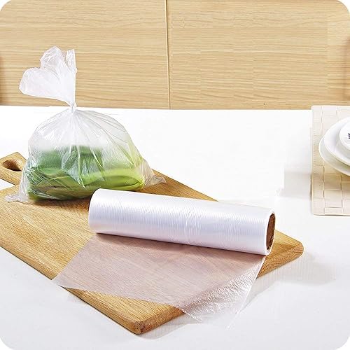 Miniatura 5 de Bolsa de plástico de 12 x 20 pulgadas, 350 bolsas/rollo, para frutas, verduras, pan, almacenamiento de alimentos.