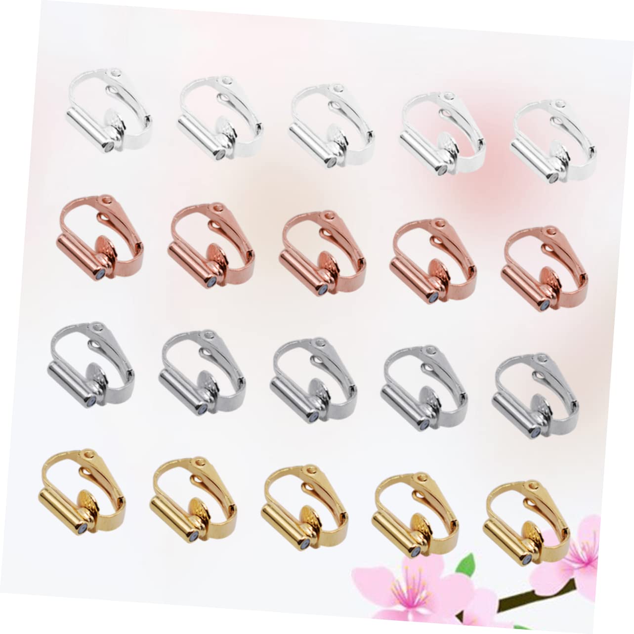 VALICLUD 60pezzi Convertitori Per Orecchini Placcato Accessori Per Clip Auricolari Senza Piercing Inclusi Facile Da Indossare e Personalizzare