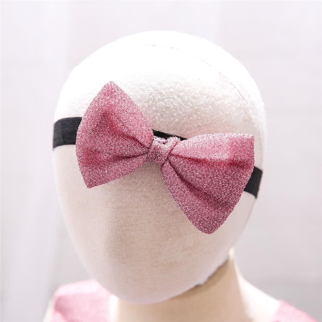 Lito Angels Mädchen Blumenmädchenkleid | Glitzer, Schleifendetail, Ärmellos, Haarreif, Hochzeit, Taufe, Kommunion, Geburtstagsfeier