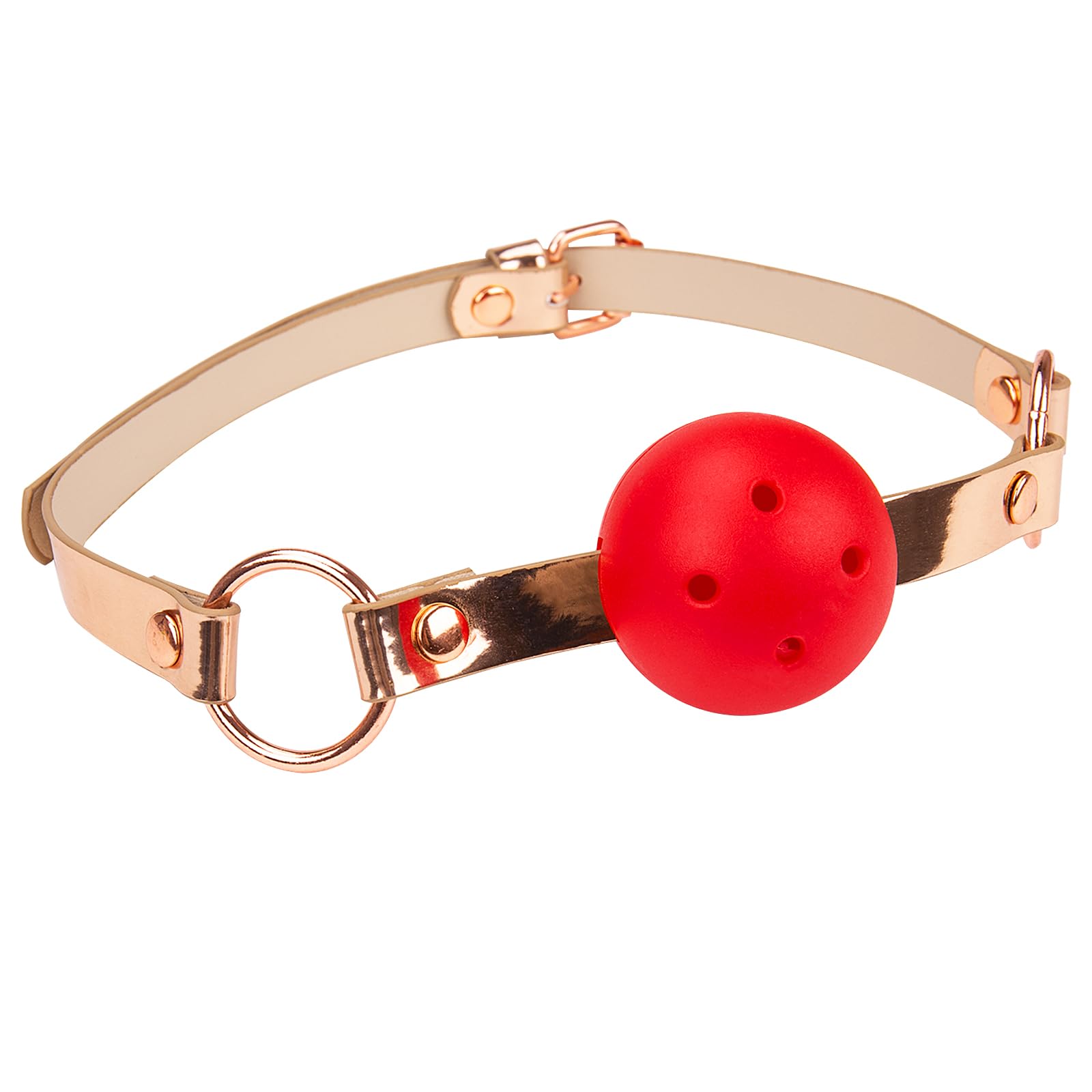 Silicone Heart-Shaped Mouth Ball Adult Sexy Leather Bondage Training Sex Auxiliary Soft Solid Mouth Plug
