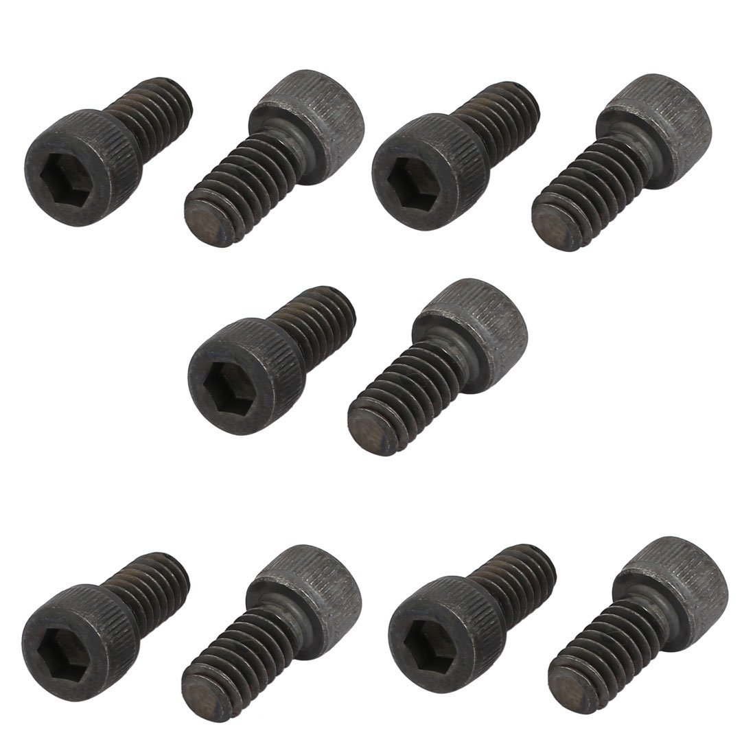 10 Tornillos Hexagonales Acero Inoxidable 304 - 1/4-20 X 1-1/2"