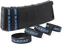 Vista 4 de Aolamegs Paquete de 6 bandas de marcado de cargador Blackout 300