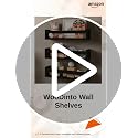 Image of WooDinto Wall Shelves for Living Room, Bedroom|Wall Mounted ShelfWall Hanging Storage Unit|Wall Organiser Shelf (Black, Floating Set of 3 - Black - 18 Inch)