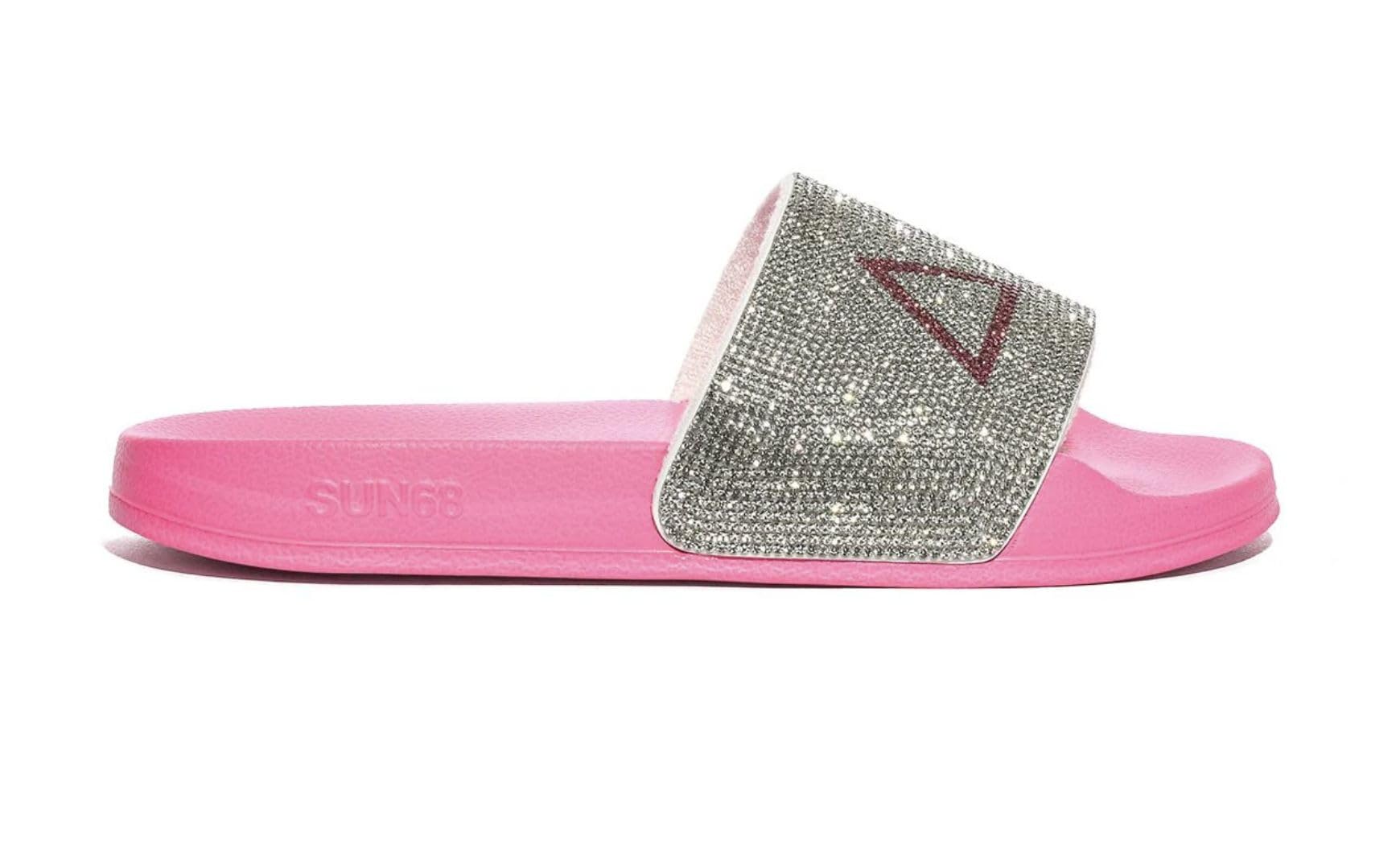 SUN68 Slippers strass beach donna 62 fuxia fluo DS26SU27 X36211